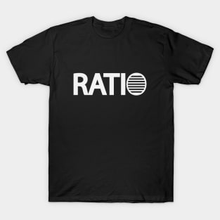 Ratio creative text design T-Shirt